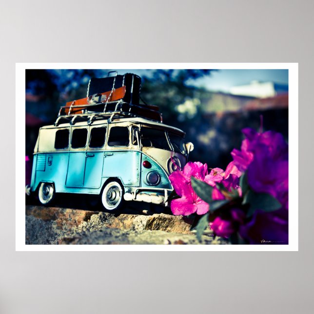 Pôster Kombi azul (Frente)