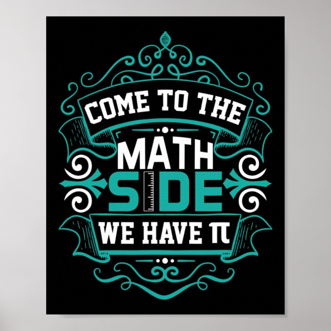 Poster Komm Zum Math Side Wir Haben Pi - Pi Day (Frente)