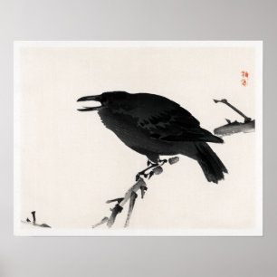 Poster Kōno Bairei Crow
