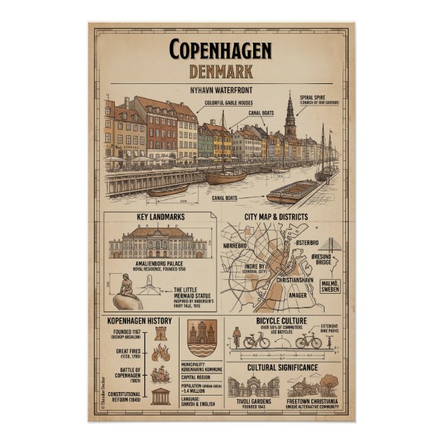 Pôster Kopenhagen  (Frente)