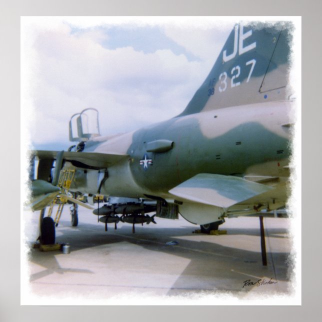 Pôster Korat AFB Tailândia 1968 F- 105 A2 (Frente)