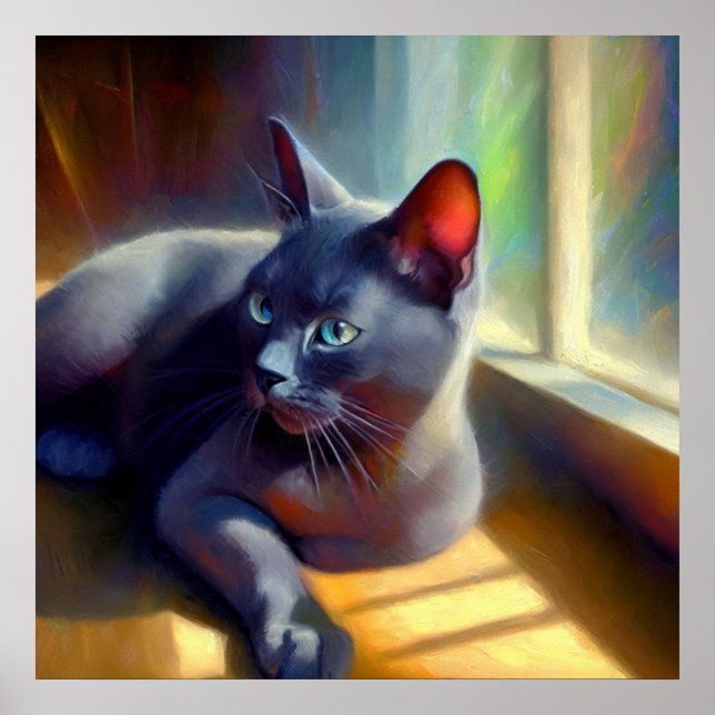 Poster Korat Cat (Frente)