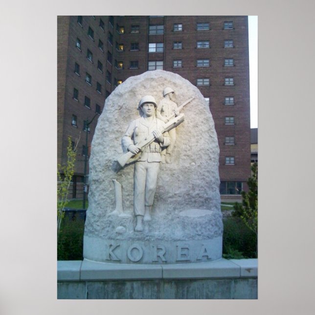 Poster Korea Memorial at Buffalo Naval Park (Frente)