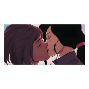 Pôster Korrasami Kiss   Korra e Asami Sato  