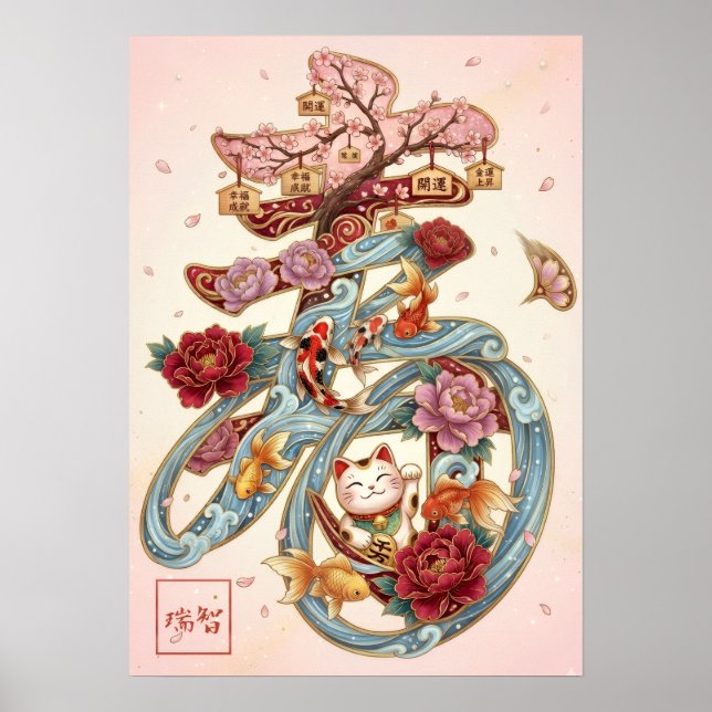 Poster Kotobuki: Calligraphy "Celebration"260020226 (Frente)