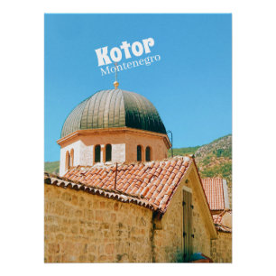 Pôster Kotor - fotografia de viagem em Montenegro