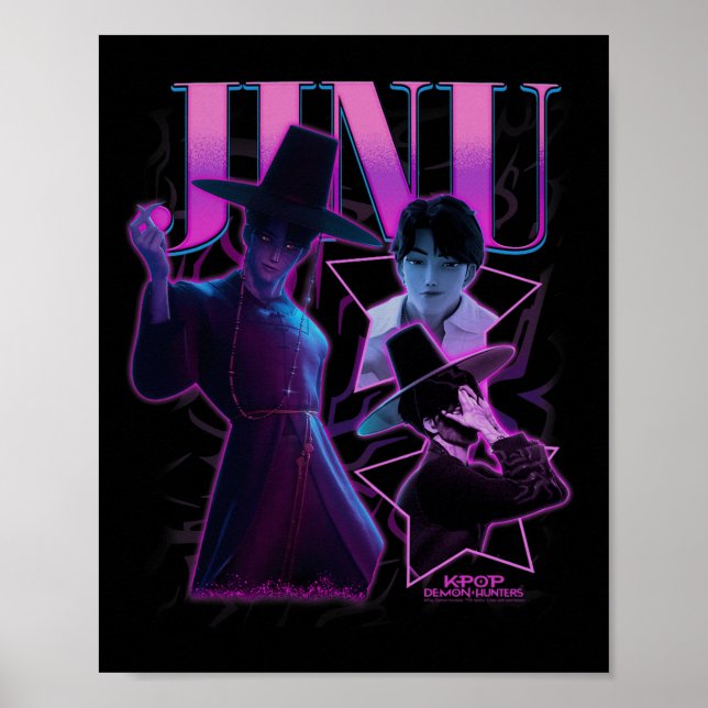 Poster Kp Demon Hunters Halloween Jinu Showcase Y2k Style (Frente)