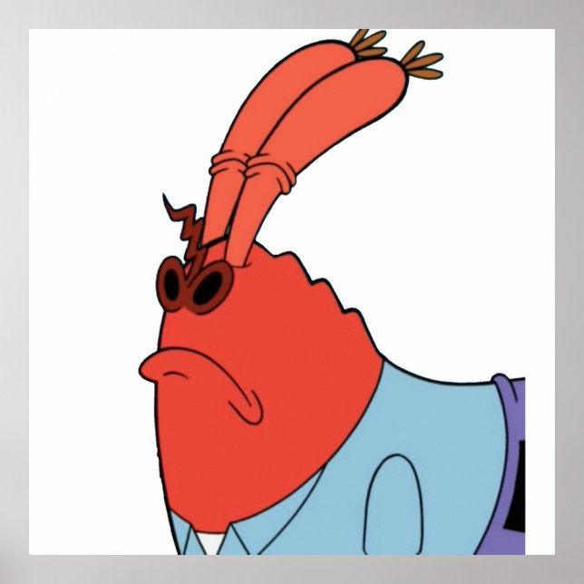 Poster Krabs Sniffing (Frente)