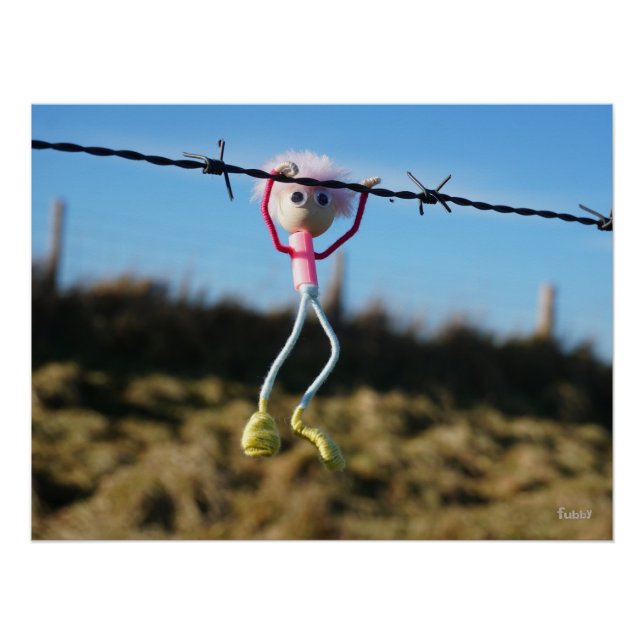 Pôster Kracht patser Fubby aan Prikkeldraad. (Frente)