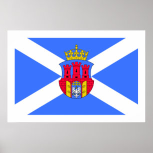 Pôster Krakow, bandeira do Polônia