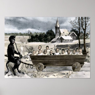 Poster Krampus assustador