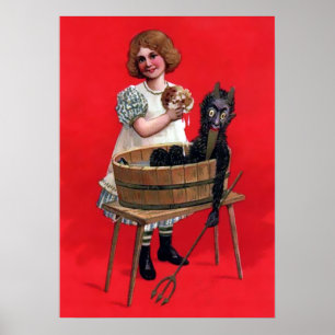 Poster Krampus assustador