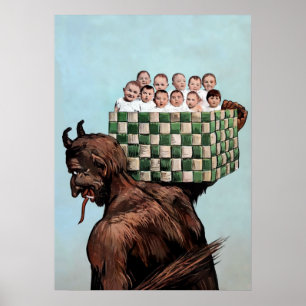 Poster Krampus assustador