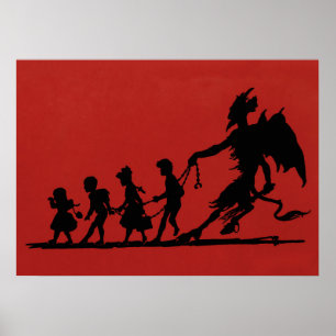 Poster Krampus assustador