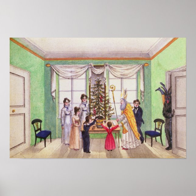 Poster Krampus e Rua, Nicholas, do diário Carl (Frente)