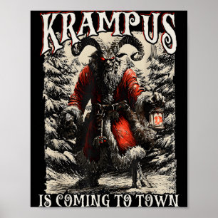 Poster Krampus Está Chegando Ao Natal Época do Mal Kr