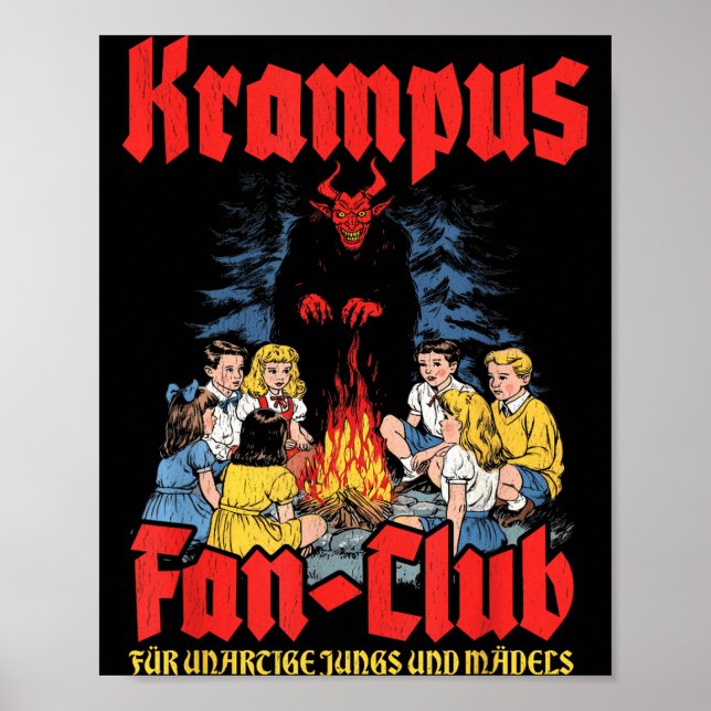 Poster Krampus Fan-club Ugly Xmas German Christmas Demon  (Frente)