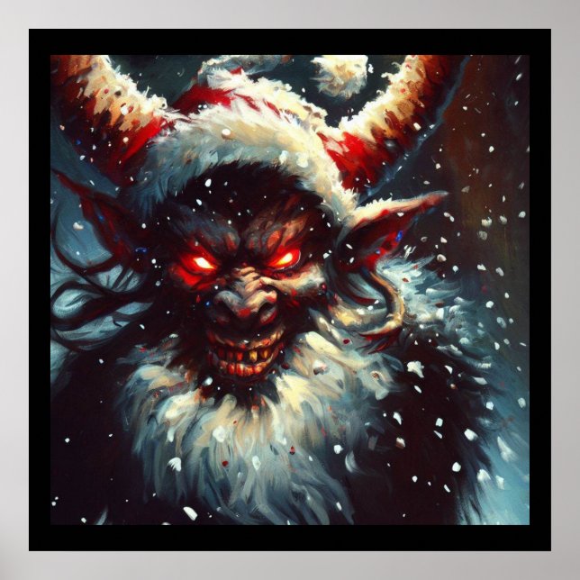 Poster Krampus Natal 1 (Frente)