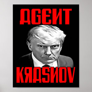 Poster Krasnov - Trump russo