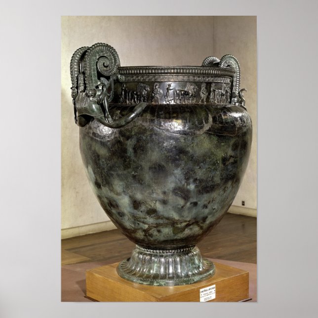 Pôster Krater, do Tumba de uma Princesa de Vix (Frente)