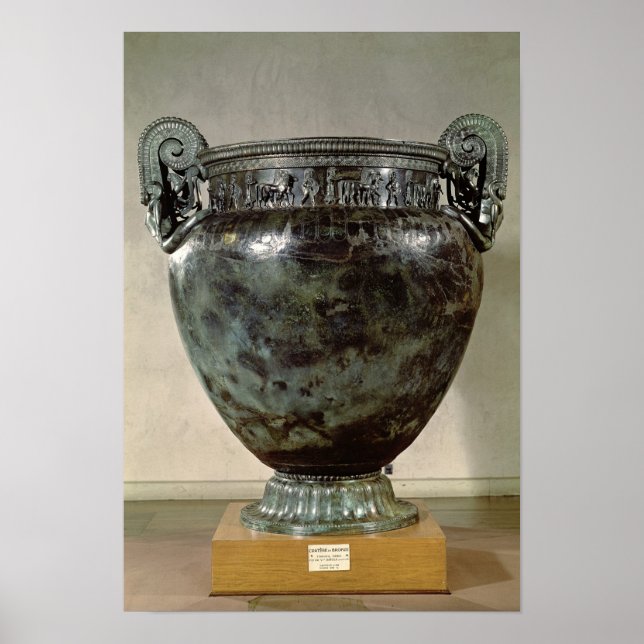 Poster Krater, do Tumba de uma Princesa de Vix (Frente)