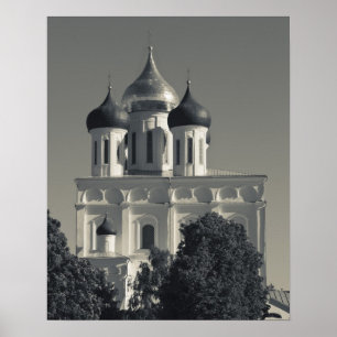 Pôster Kremlin de Pskov e Catedral da Trindade