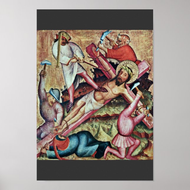 Poster Kreuzannagelung Por Meister Bertram Von Minden (Be (Frente)