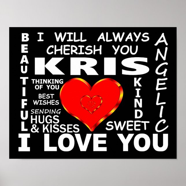 Poster Kris I Te Amo (Frente)