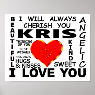 Poster Kris I Te Amo