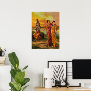 Poster Krishna declara seu amor por Radha por Raja Ravi