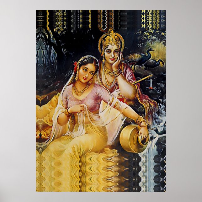Poster KRISHNA - Deidade hindu - (Frente)