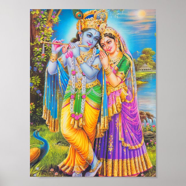Poster Krishna Painting (Frente)