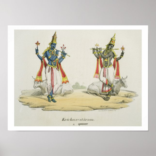 Pôster Krishna Venugopala, gravadas por de Marlet e B (Frente)
