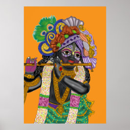 Poster Krishna Wall Clock