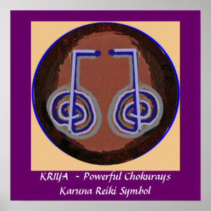 Pôster KRIYA - Símbolo cura de Karuna Reiki
