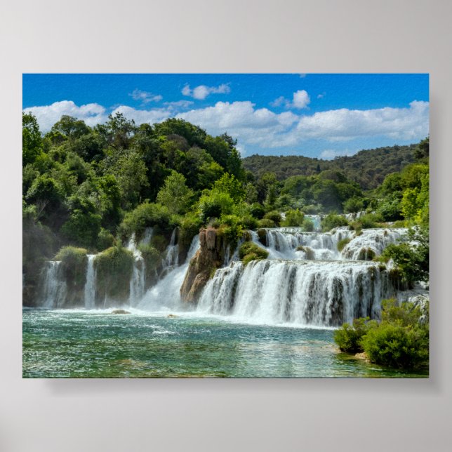 Poster Krka waterfall (Frente)