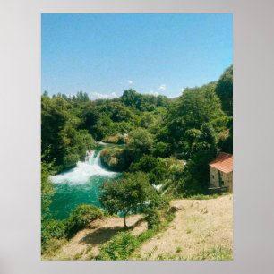 Poster Krka Waterfall - Parque Nacional de Krka - Croácia