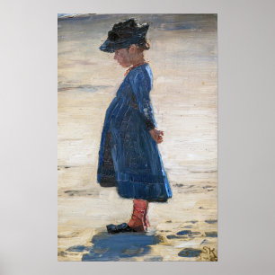 Poster Kroyer - Garotinha em Skagen Beach
