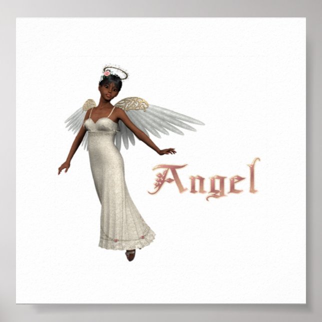 Poster KRW Angel African American (Frente)
