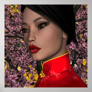 Pôster KRW Ásia - Beleza Oriental