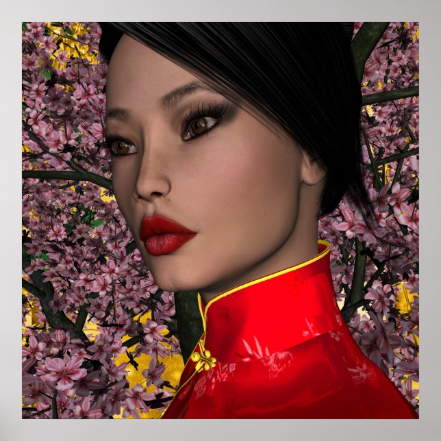 Pôster KRW Ásia - Beleza Oriental (Frente)