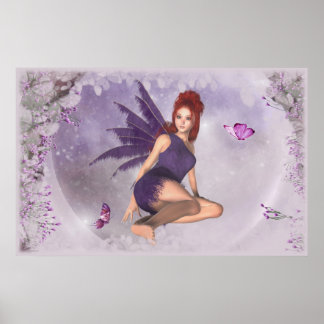 Poster KRW Borboleta Sonho Fantasia Fada Arte