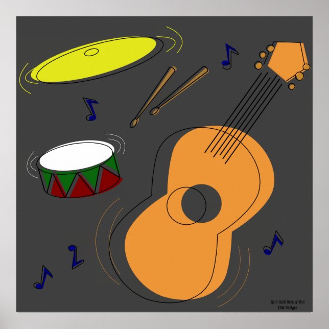 Pôster KRW Hail! Salve! Rock n' Roll (Frente)