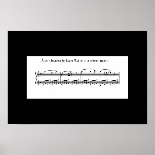 Poster KRW Music toca sentimentos que dizem apenas... (Frente)