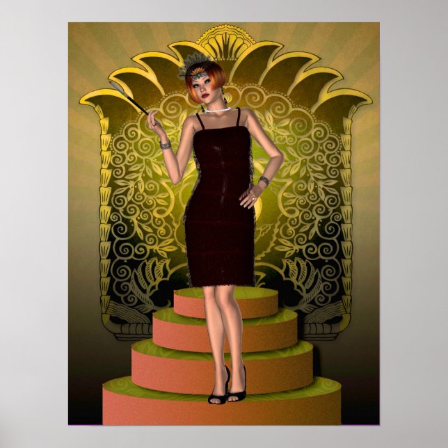 Pôster KRW Putting no Ritz Deco Flapper II (Frente)