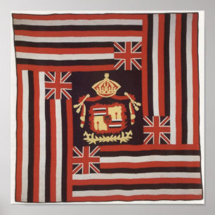 Pôster Ku‘u Hae Aloha (Minha Amada Bandeira), algodão hav