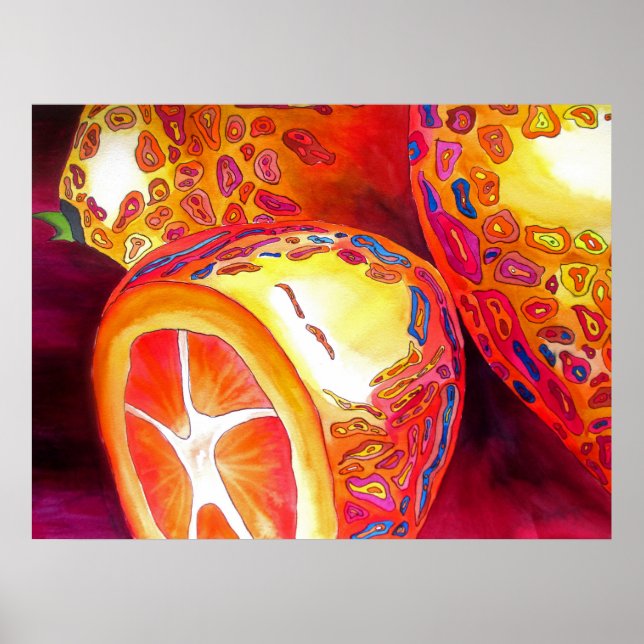 Pôster Kumquats Laranja Ainda fruta de vida (Frente)