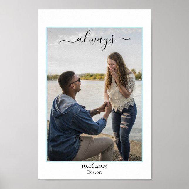 Poster Kundenspezifisches Paare Foto (Frente)