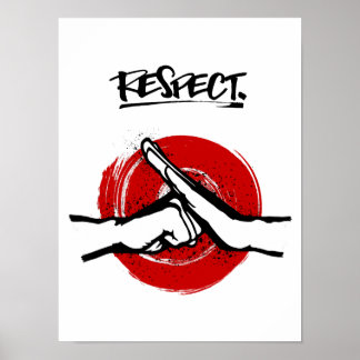 Poster Kung Fu - Artes Marciais - Respeito