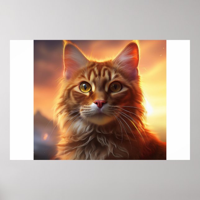 Poster Kurilian Bobtail Cat (Frente)